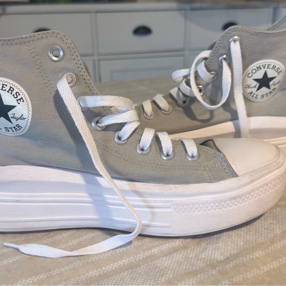 Converse Gray High-Top Sneakers